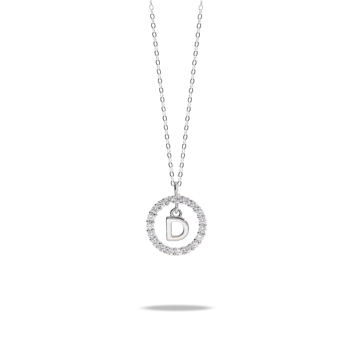 Collar plata primera ley ALPHABET SILVER