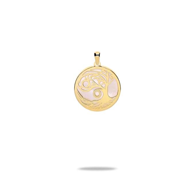 18k gold charm TREE OF LOVE