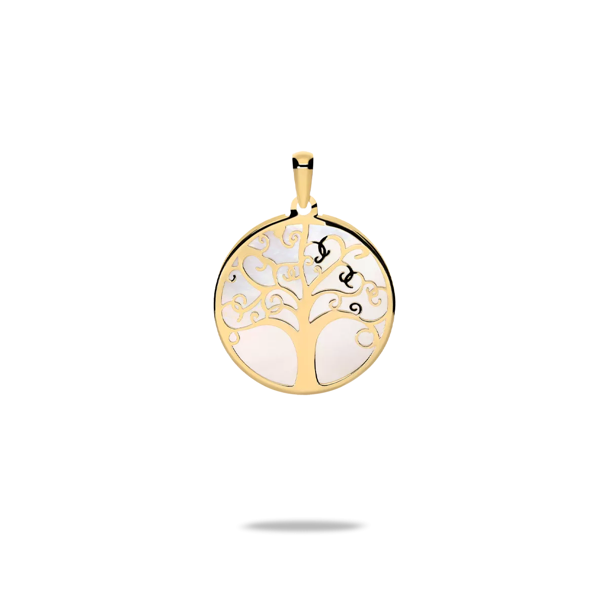 18k gold charm TREE OF LOVE