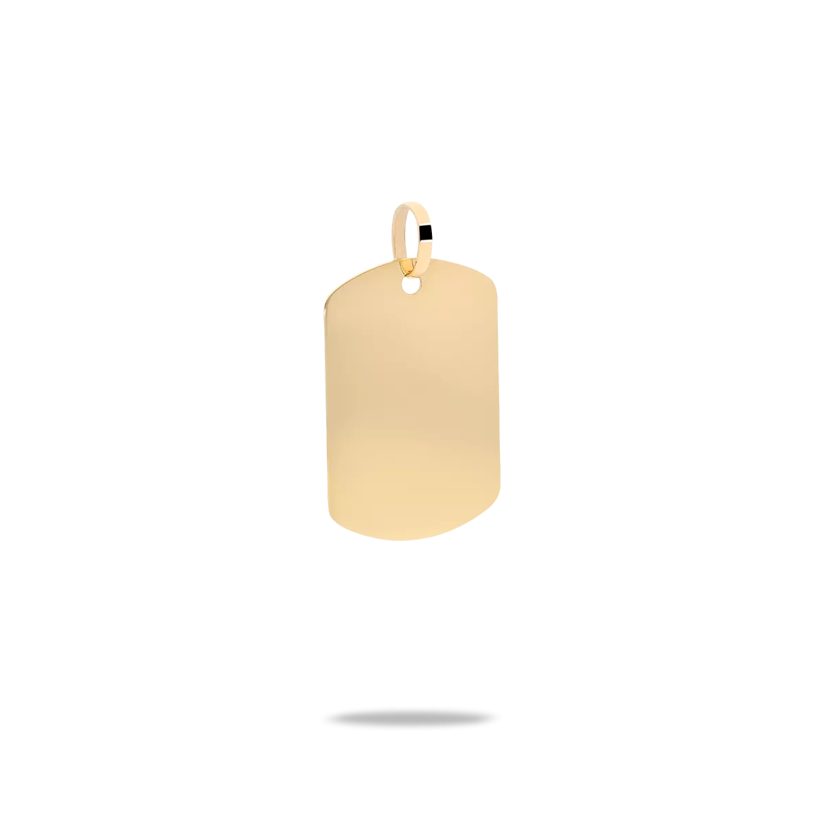 18k gold tag