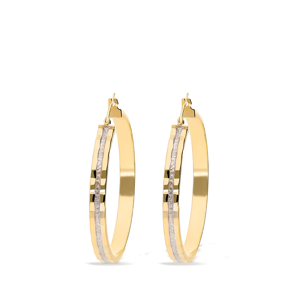 18k gold hoop earrings MONTE CARLO