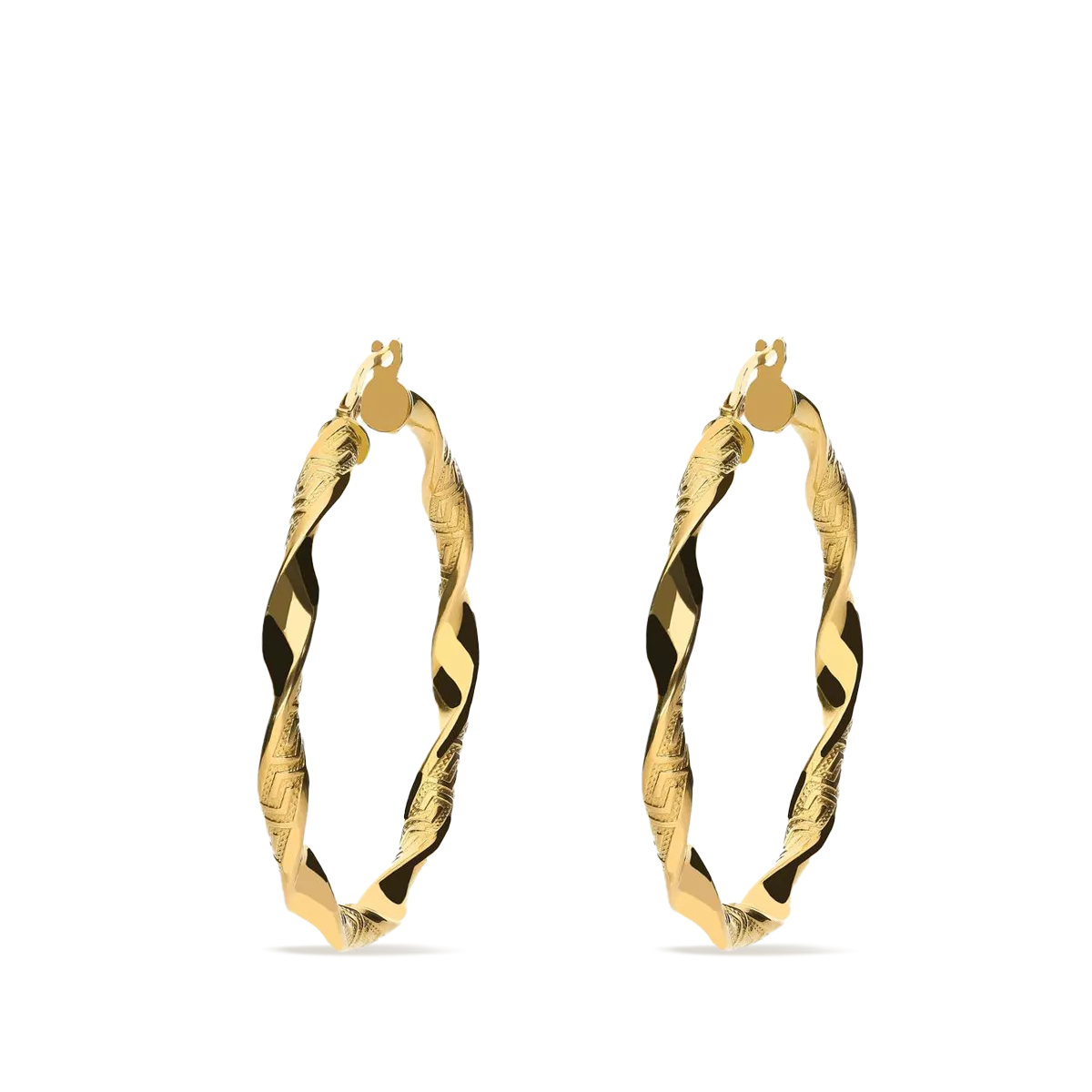 18k gold hoop earrings HELLENE