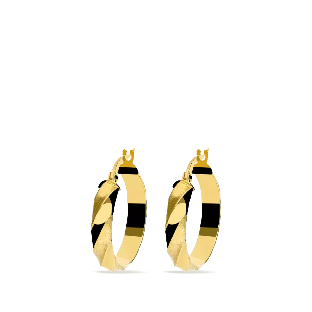 18k gold hoop earrings