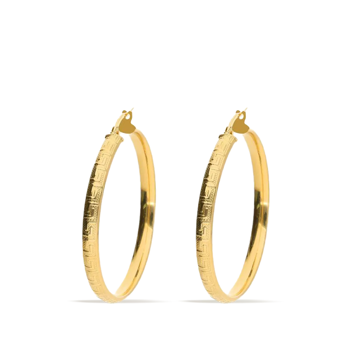 18k gold hoop earrings HELLENE