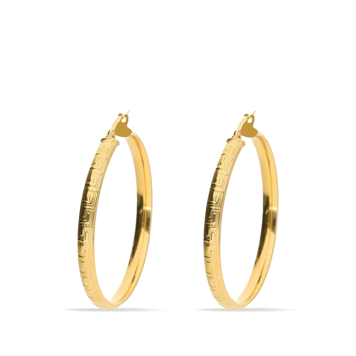 18k gold hoop earrings HELLENE