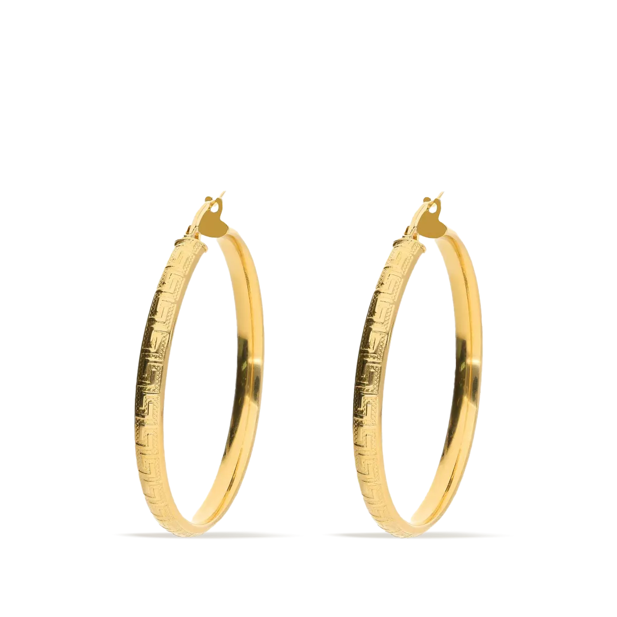 18k gold hoop earrings HELLENE