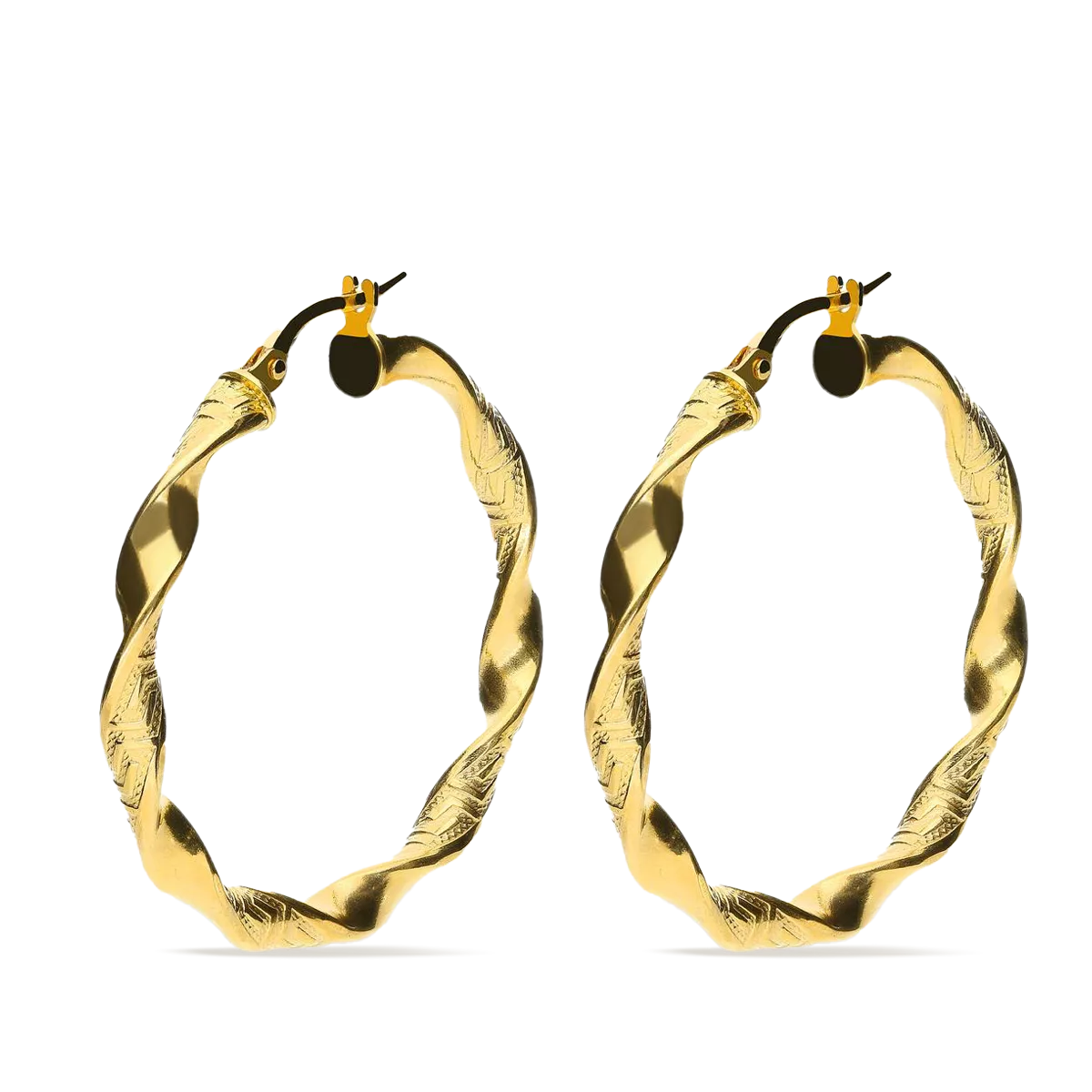 18k gold hoop earrings HELLENE