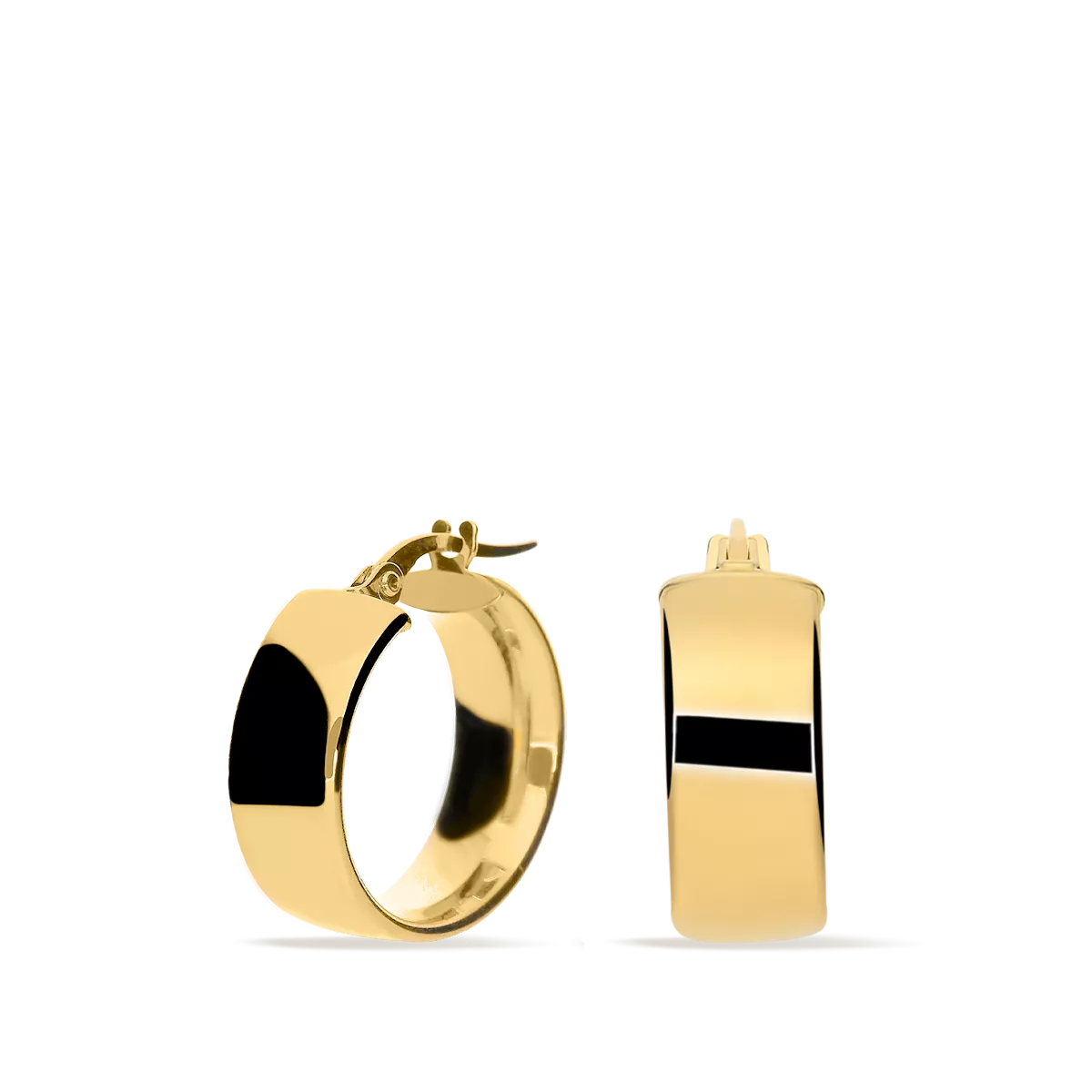 18k gold hoop earrings