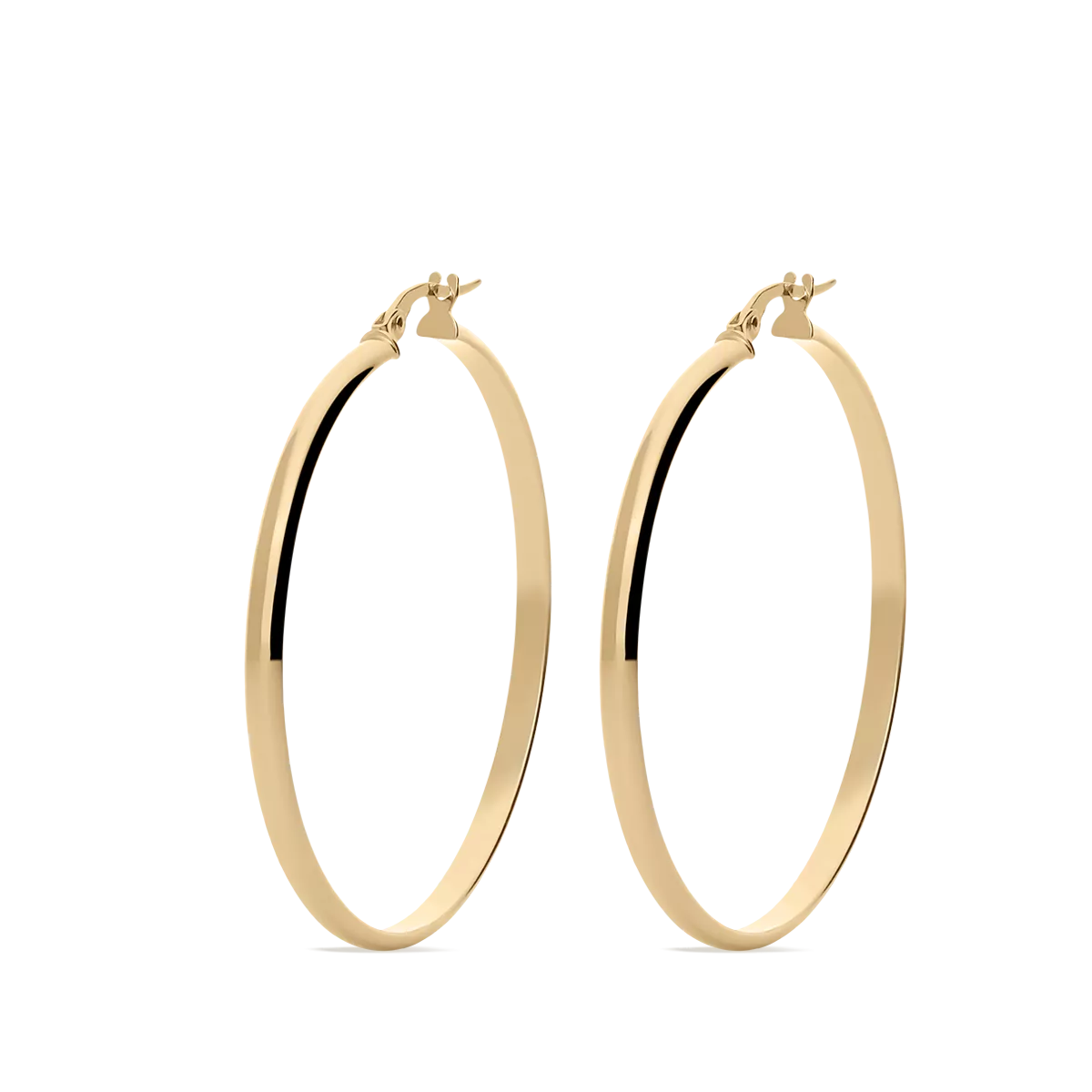 18k gold hoop earrings