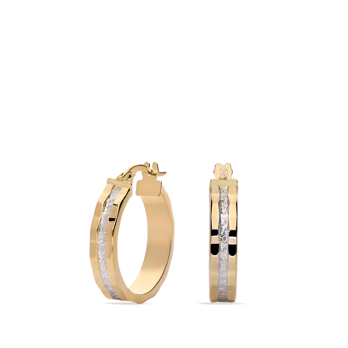 18k gold hoop earrings MONTE CARLO