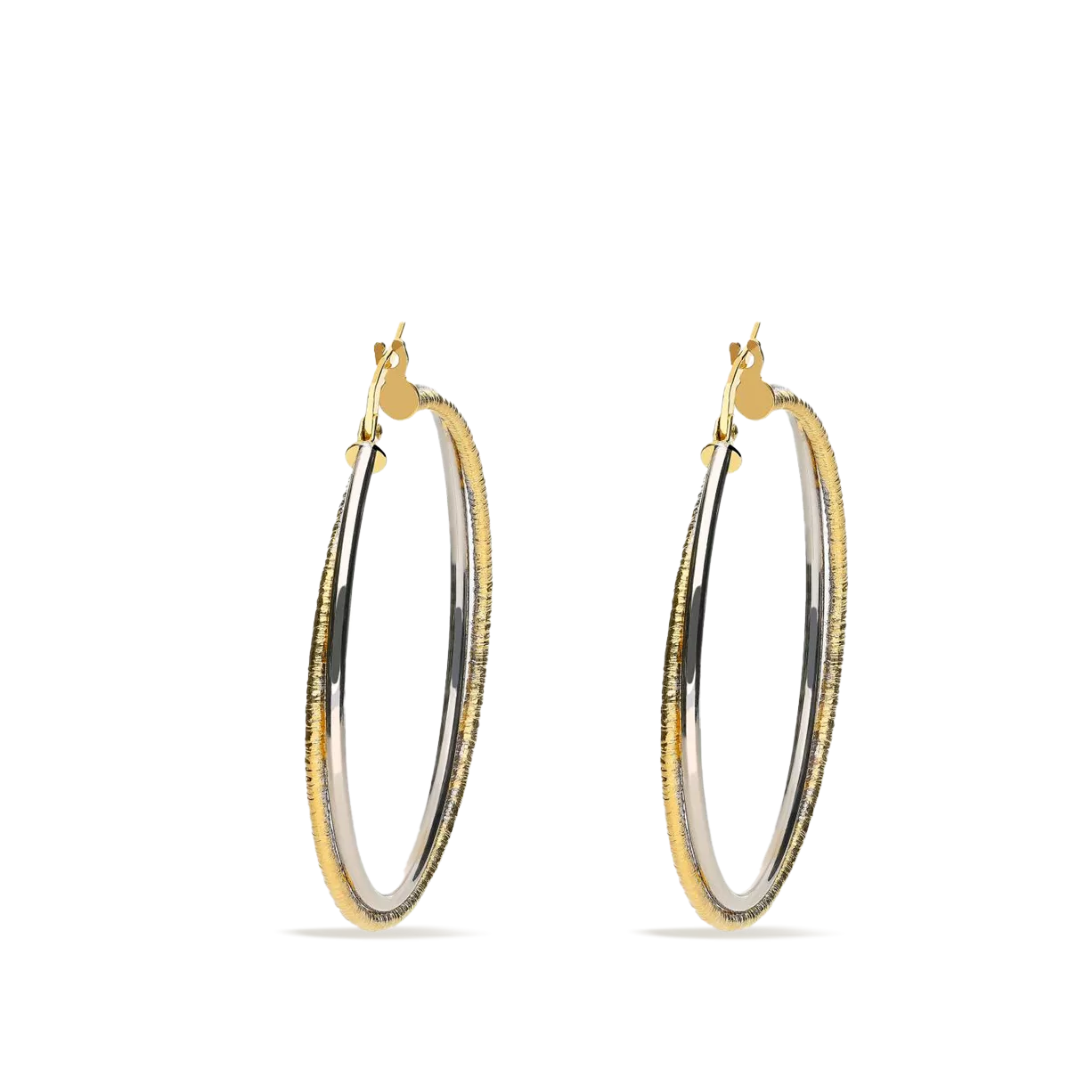 18k gold hoop earrings