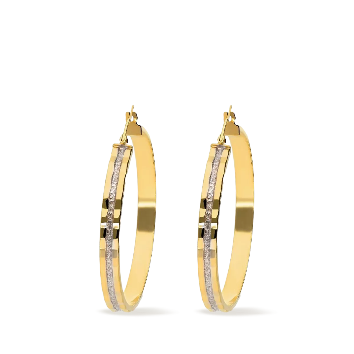 18k gold hoop earrings MONTE CARLO