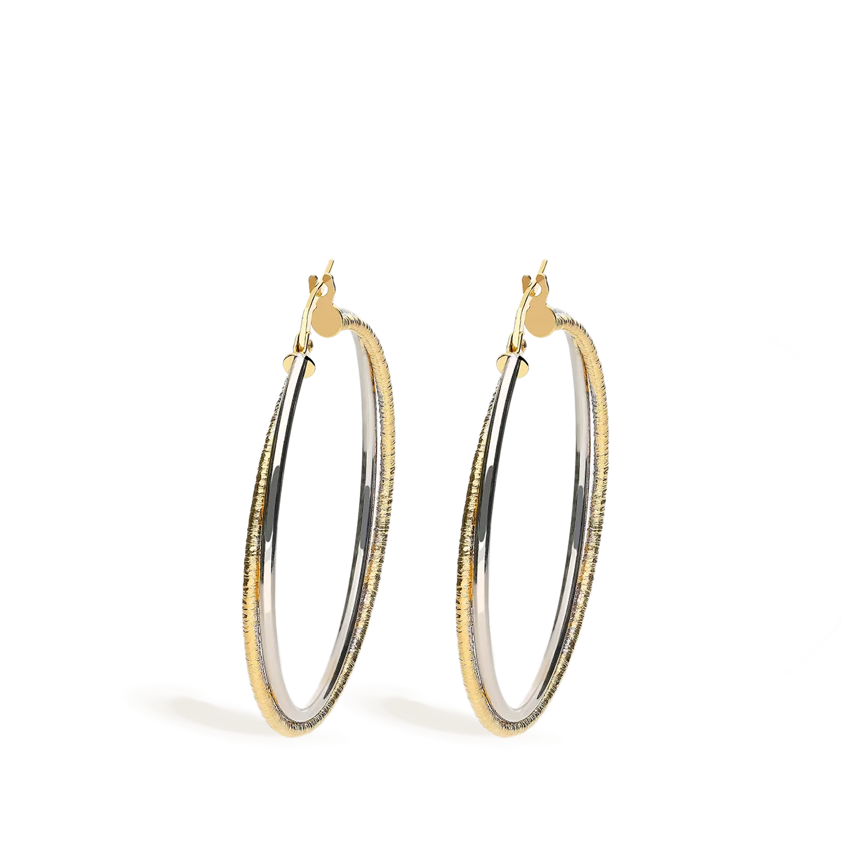 18k gold hoop earrings