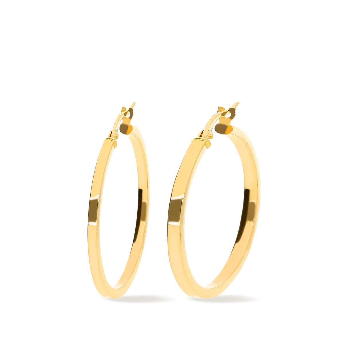 18k gold hoop earrings CONTINUOUS