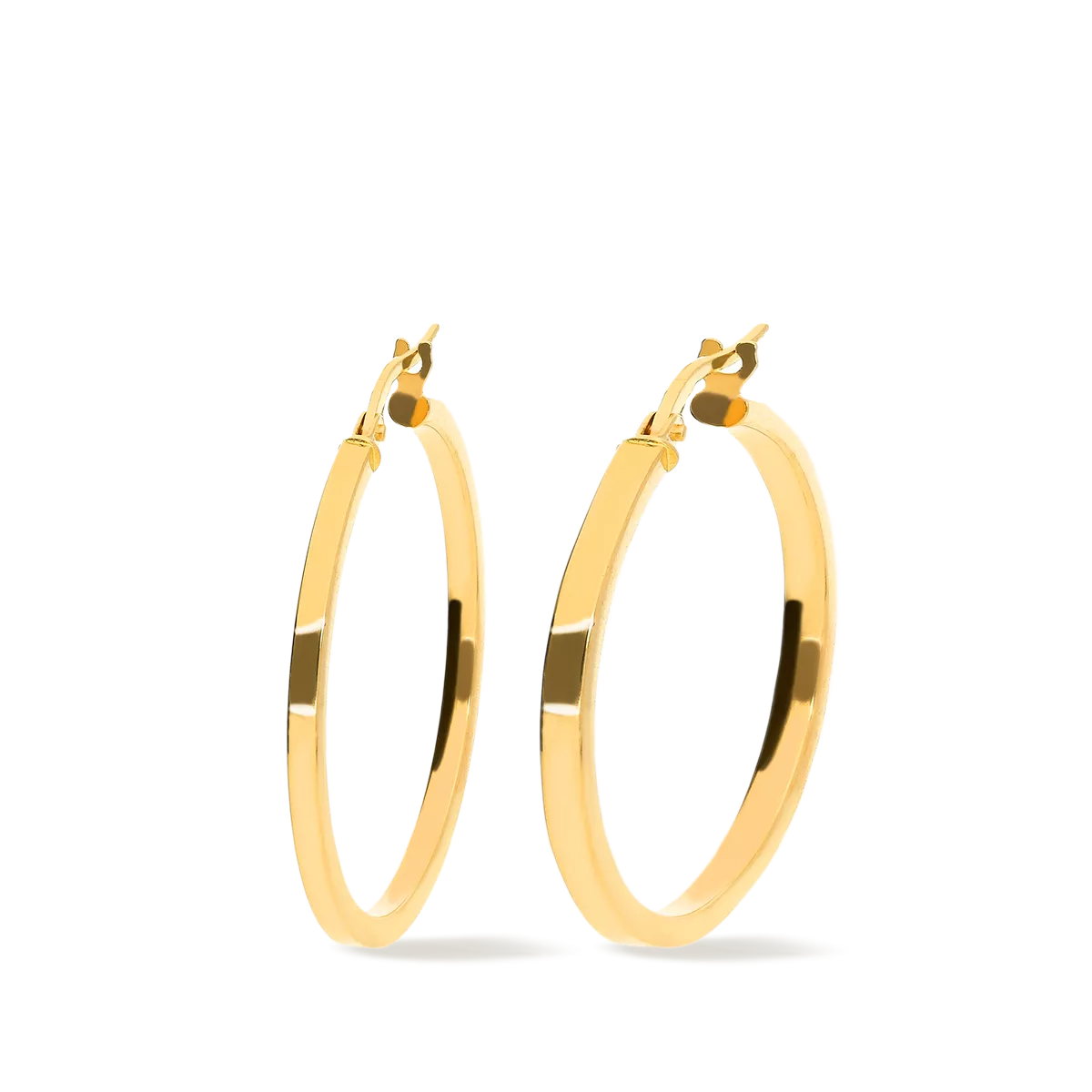 18k gold hoop earrings CONTINUOUS