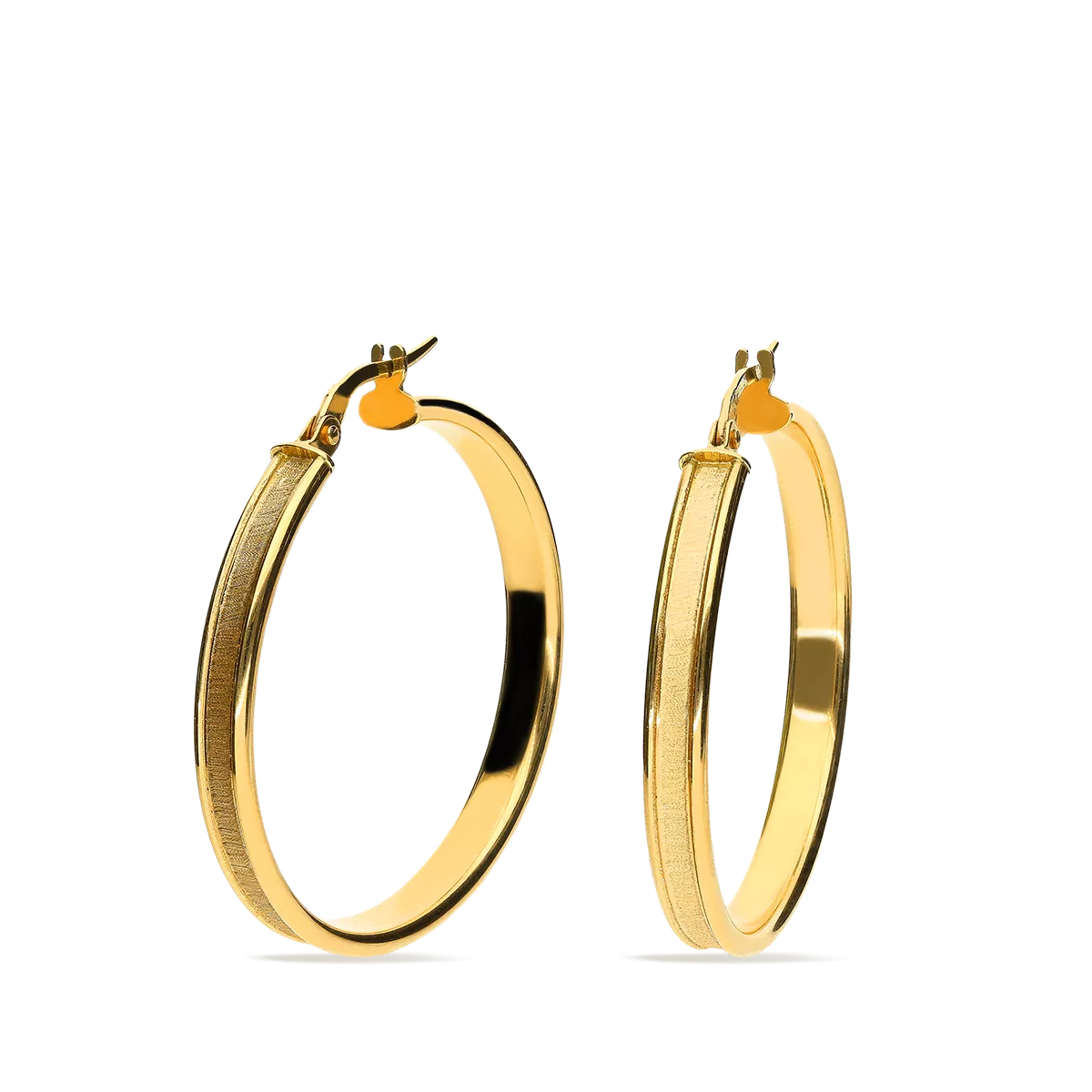 18k gold hoop earrings ESTORIL