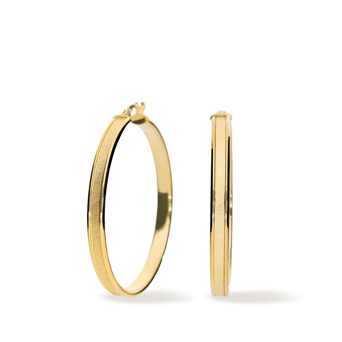 18k gold hoop earrings ESTORIL