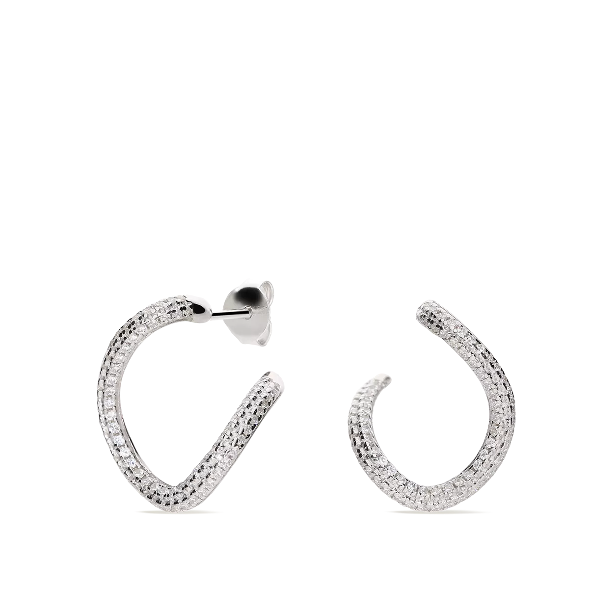 Sterling silver hoop earrings