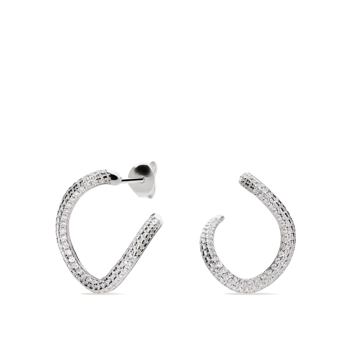 Sterling silver hoop earrings