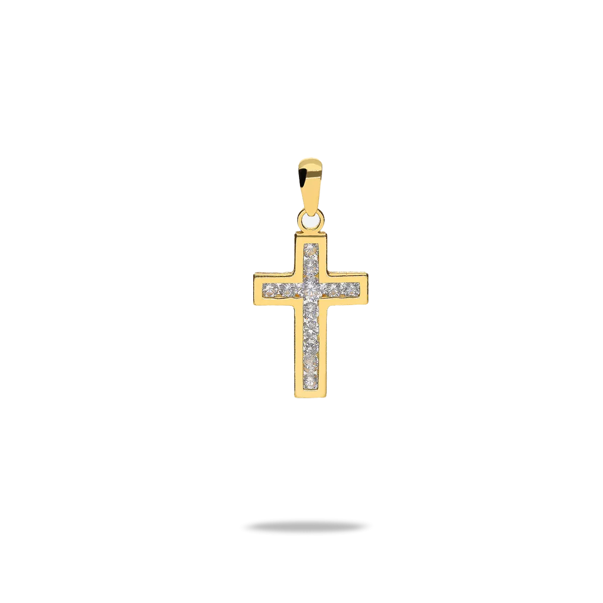 18k gold cross