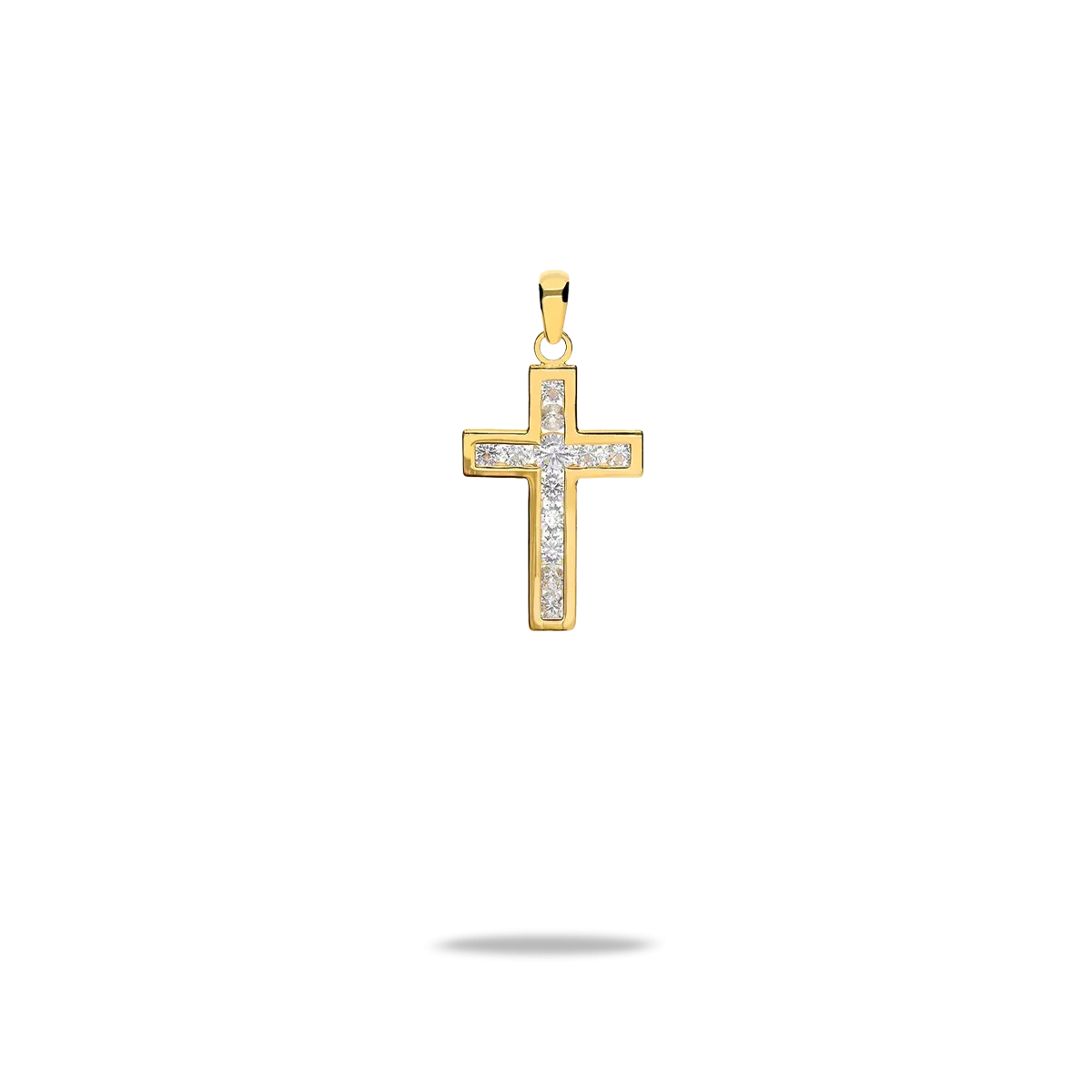 18k gold cross