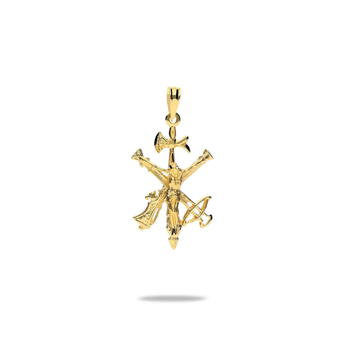 18k gold cross