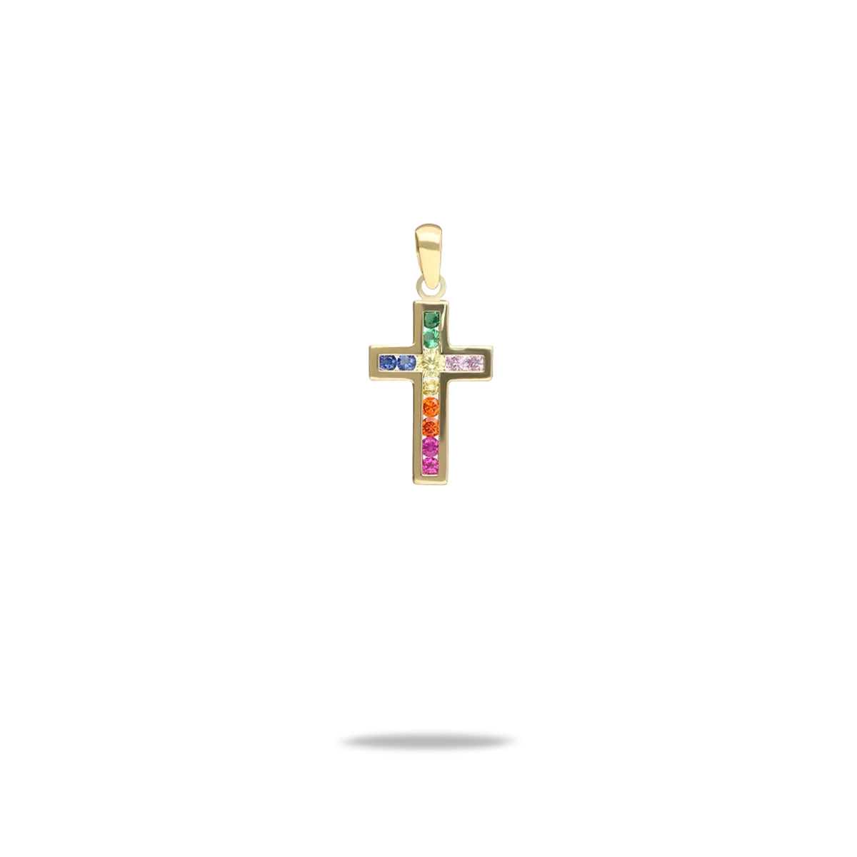 18k gold cross