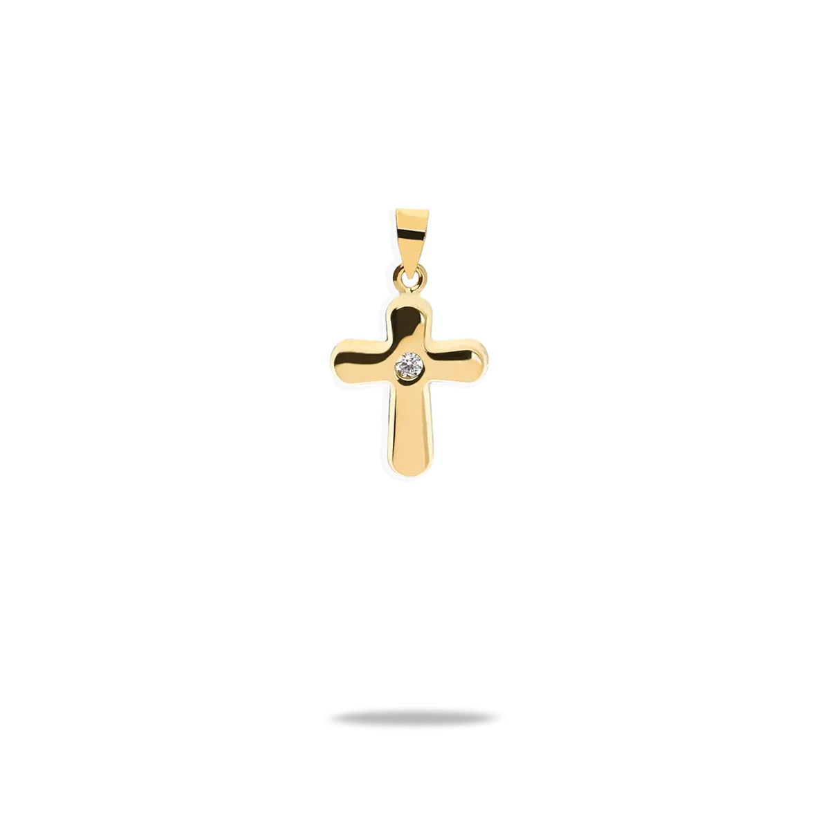 18k gold cross