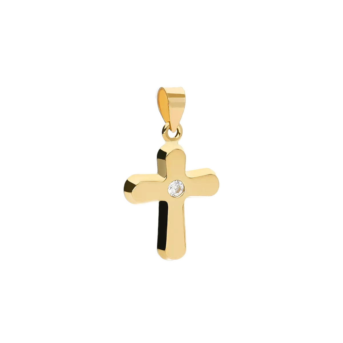 18k gold cross