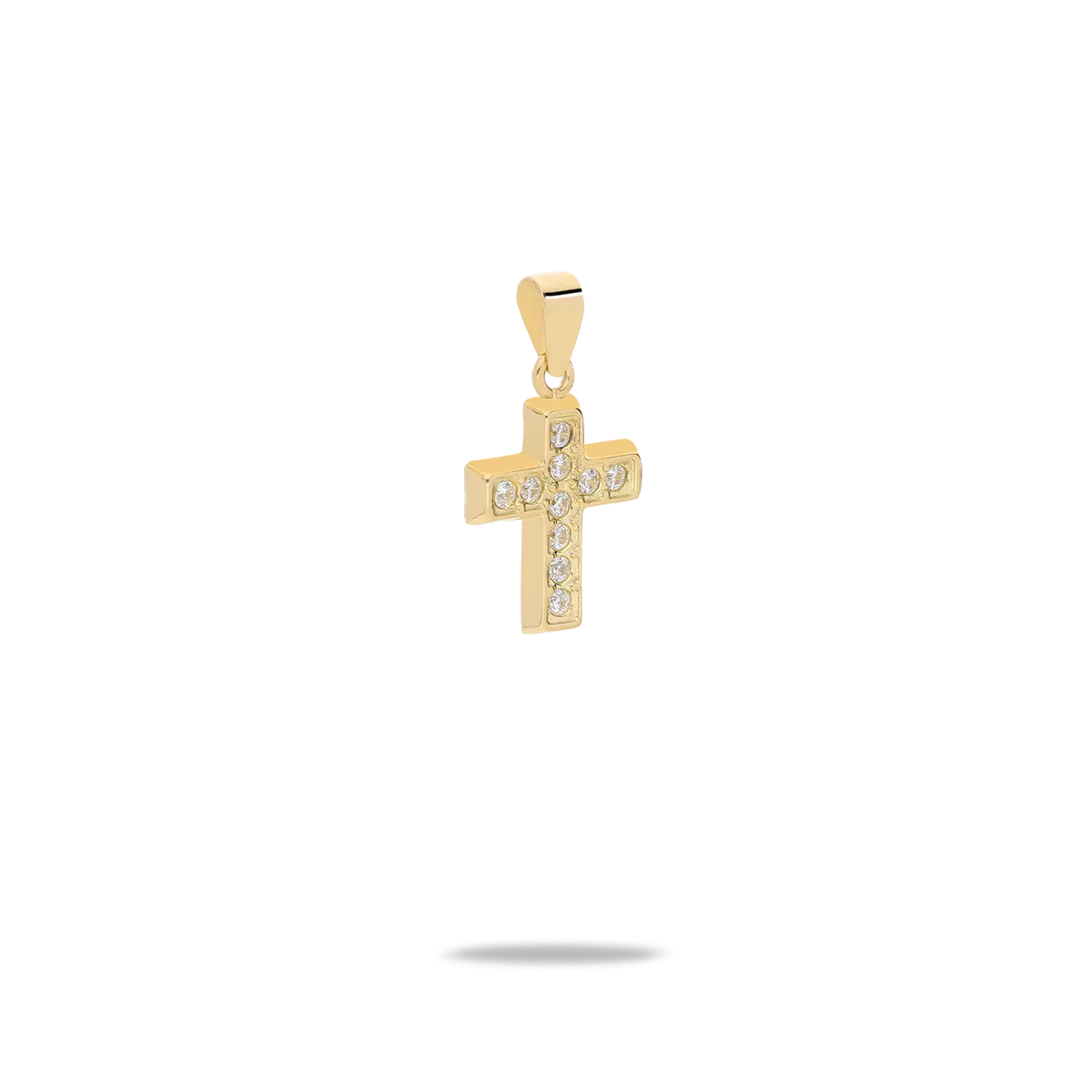 18k gold cross