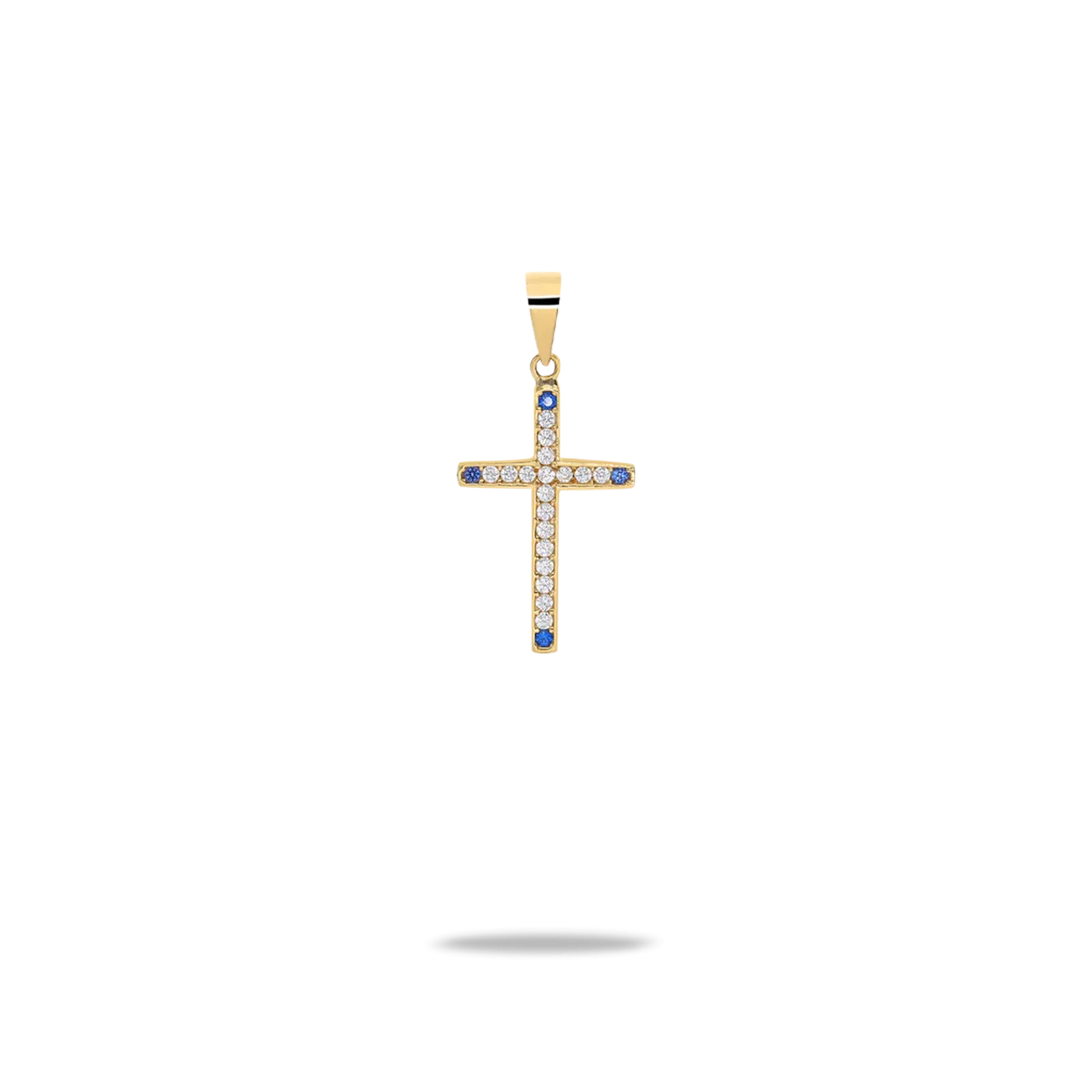 18k gold cross