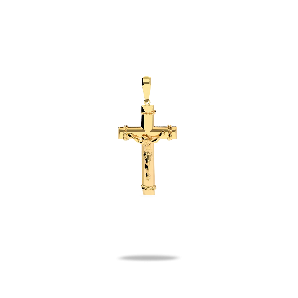 18k gold cross