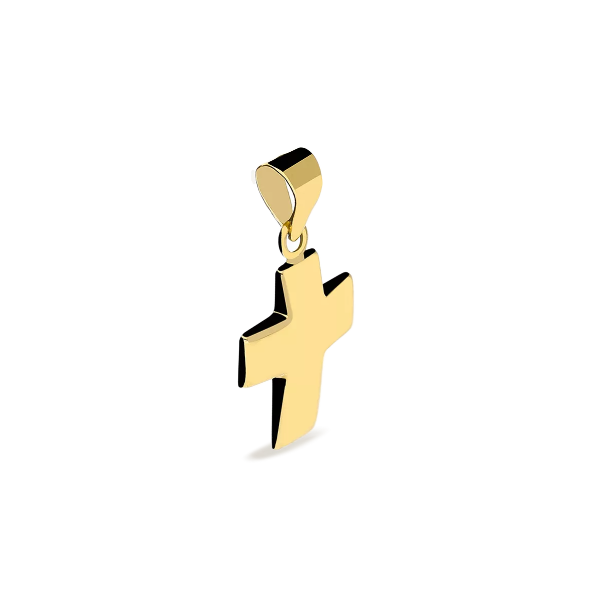 18k gold cross