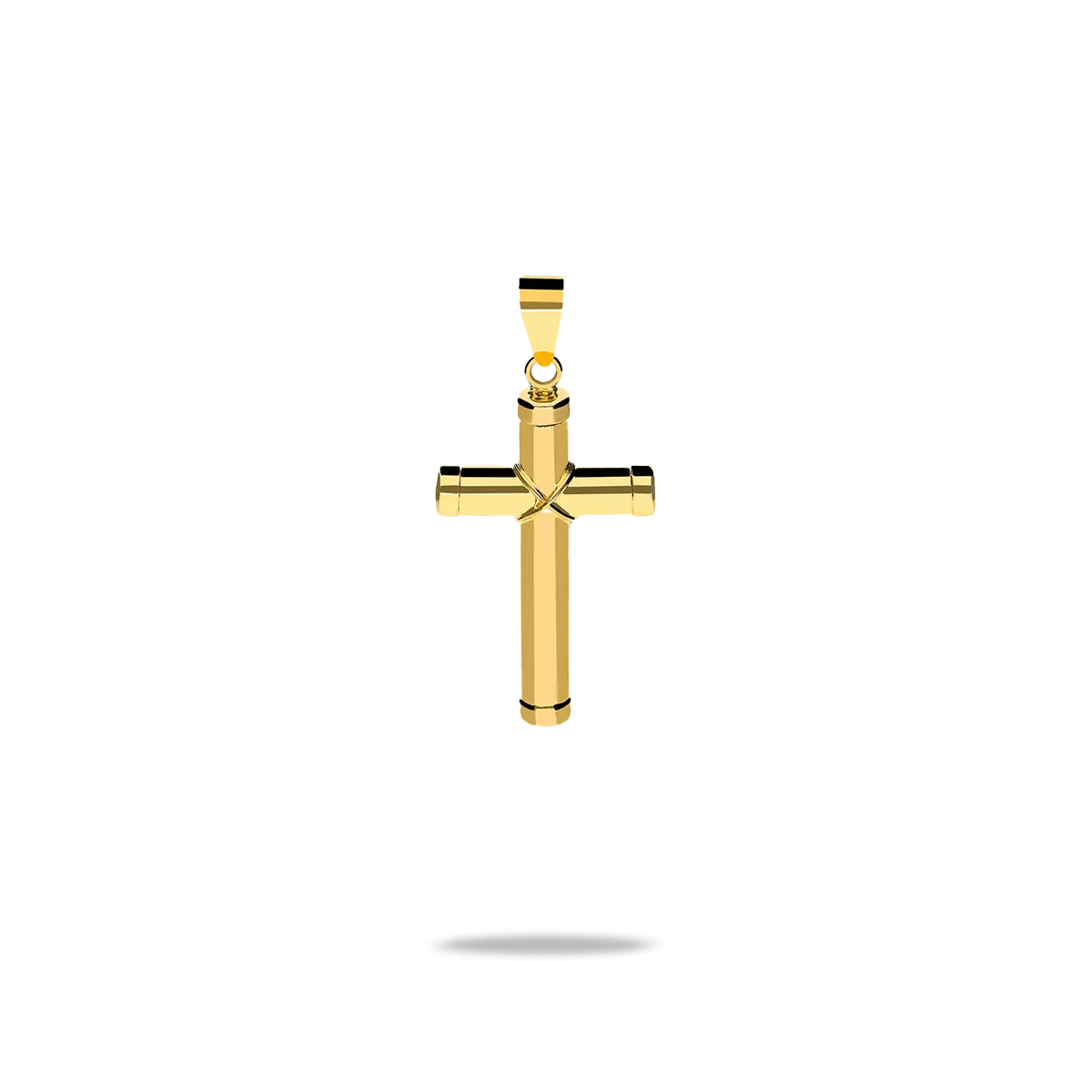 18k gold cross