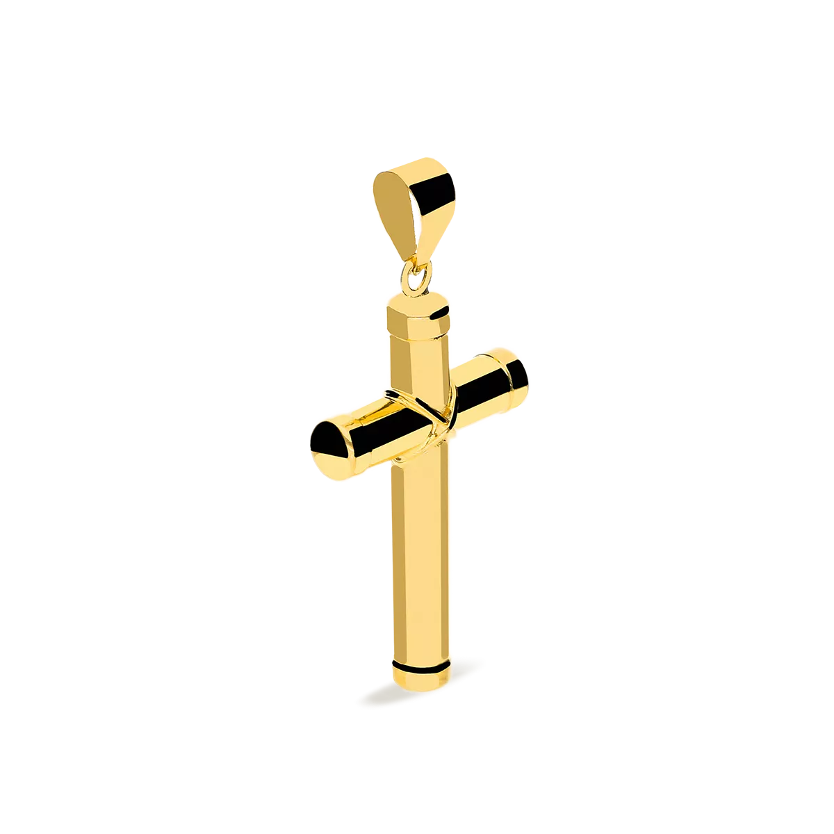 18k gold cross