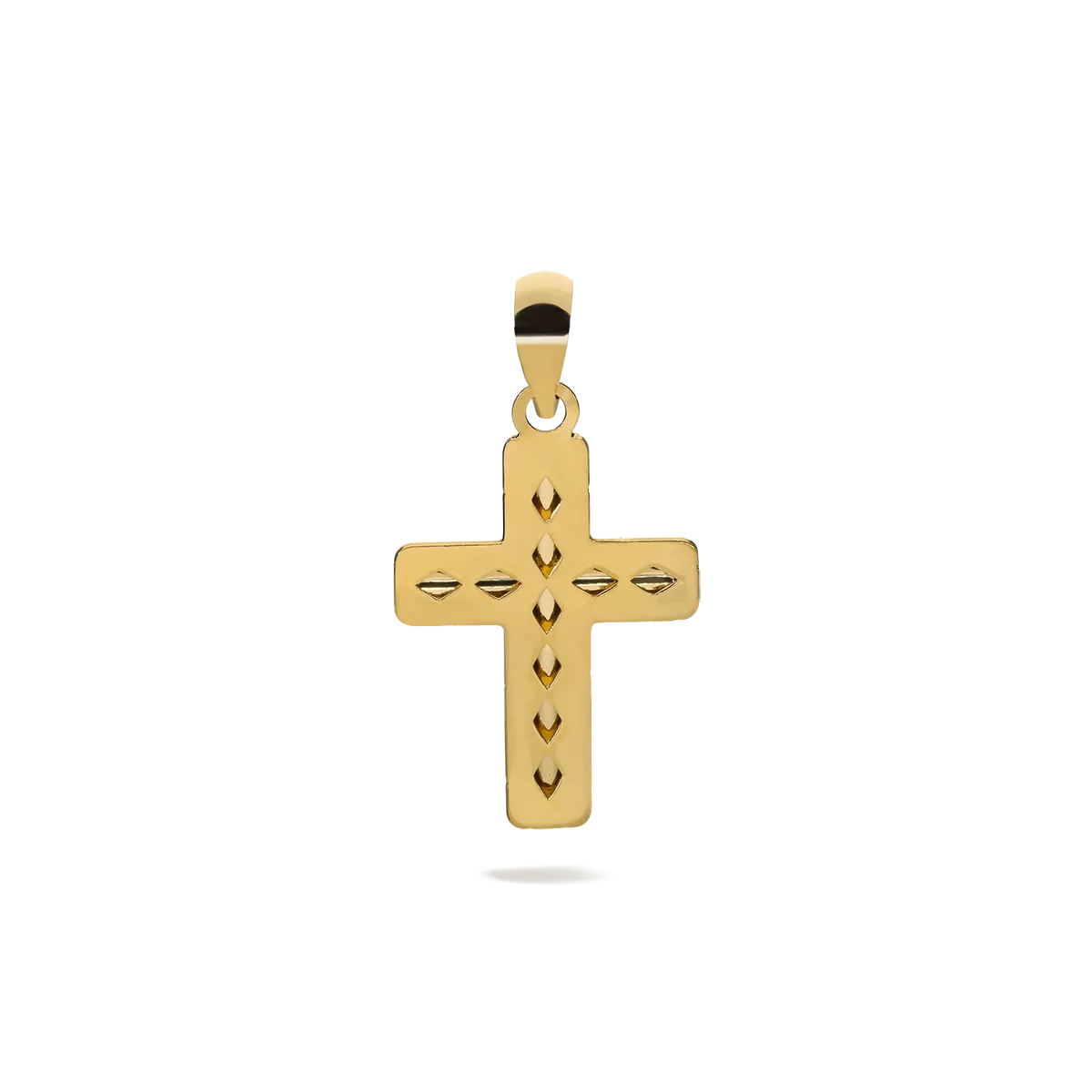 18k gold cross