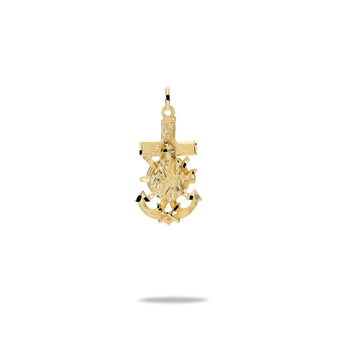 18k gold cross