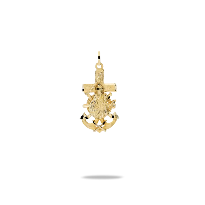 18k gold cross