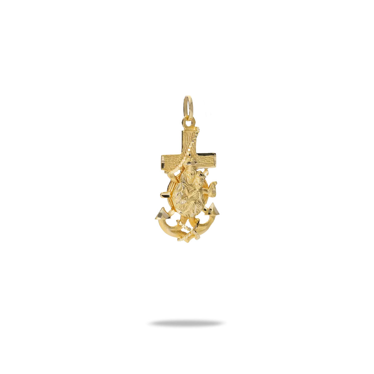 18k gold cross