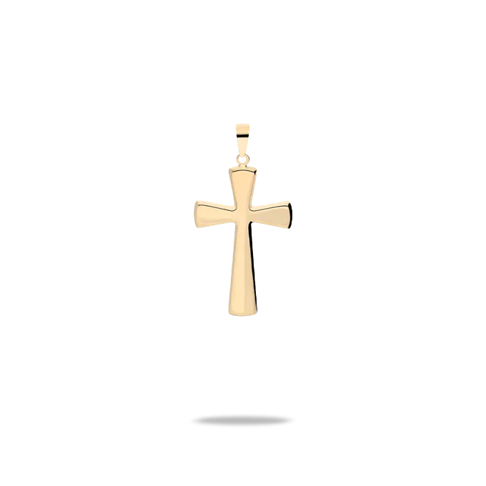 18k gold cross