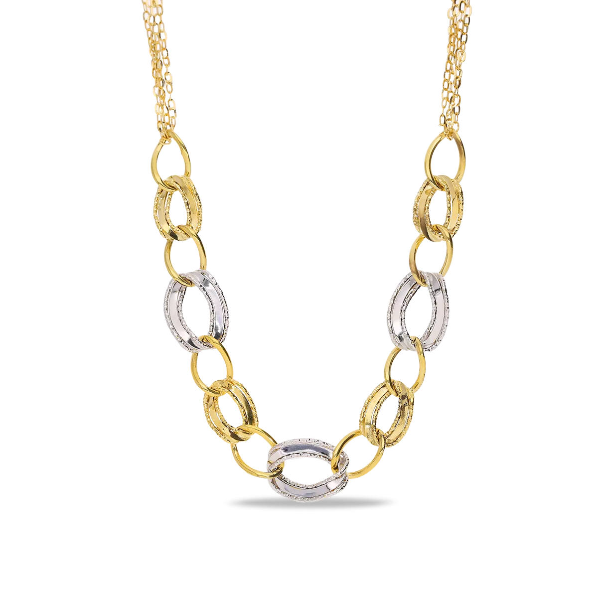 750 gold short necklace