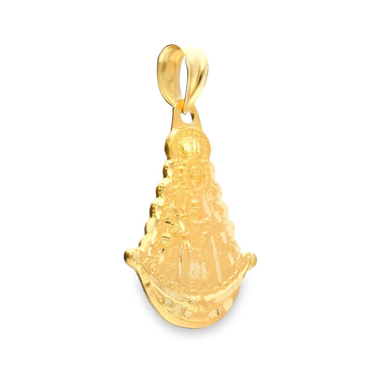 Medalla hermandades virgen del rocio oro 18 quilates 30mm