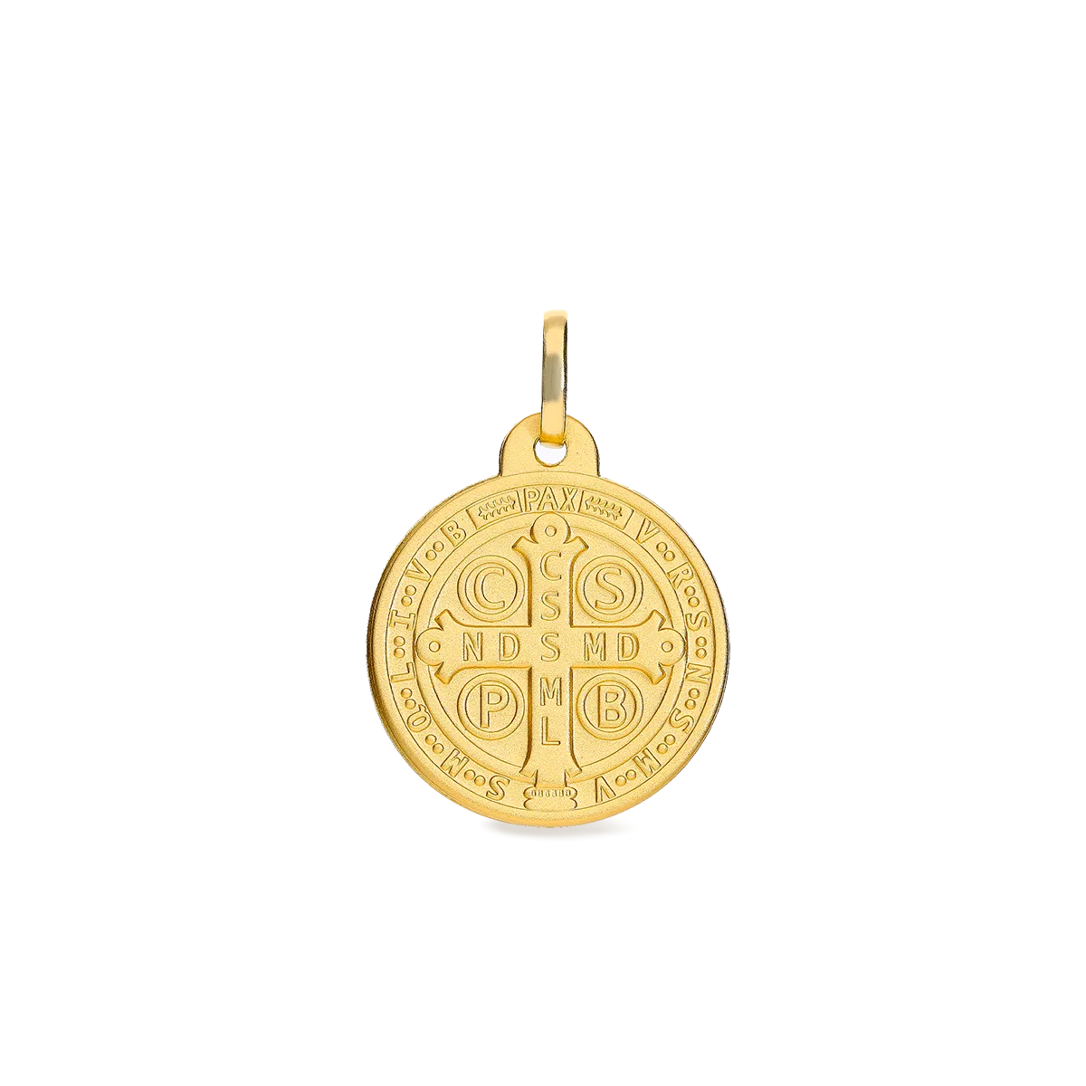 Medalla san benito monje oro 18 quilates 20mm