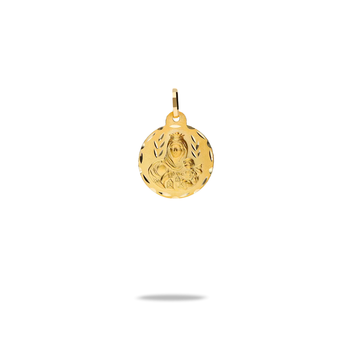 Medalla virgen del carmen oro 18 quilates 20mm