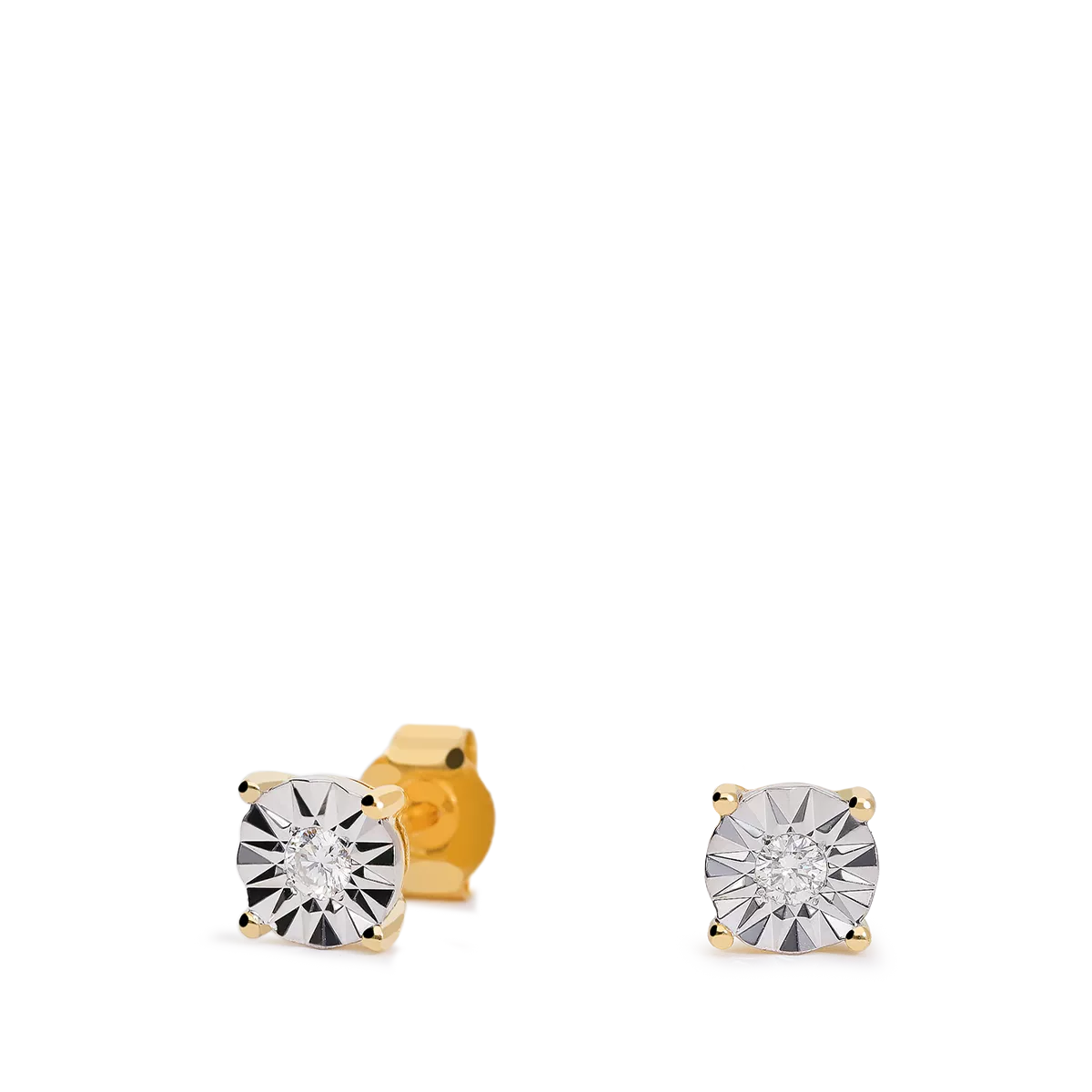 Pendiente diamante oro 18 quilates