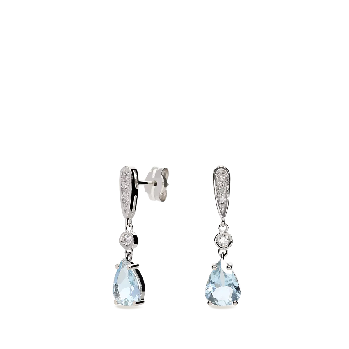 18k gold diamond earrings GLACIER