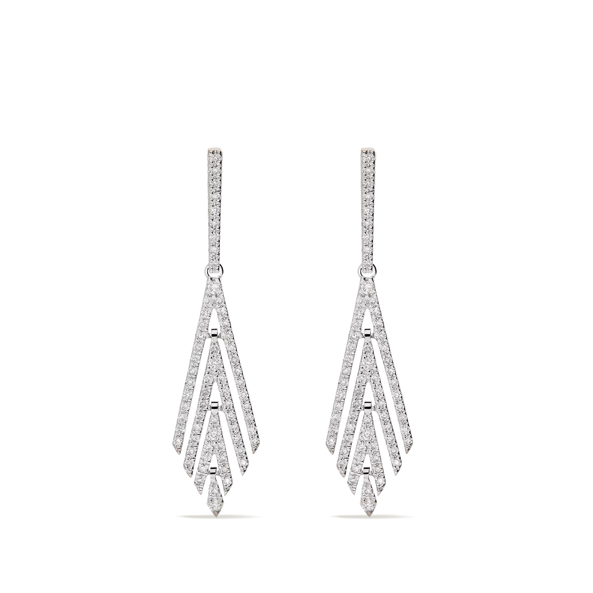 18k gold diamond earrings