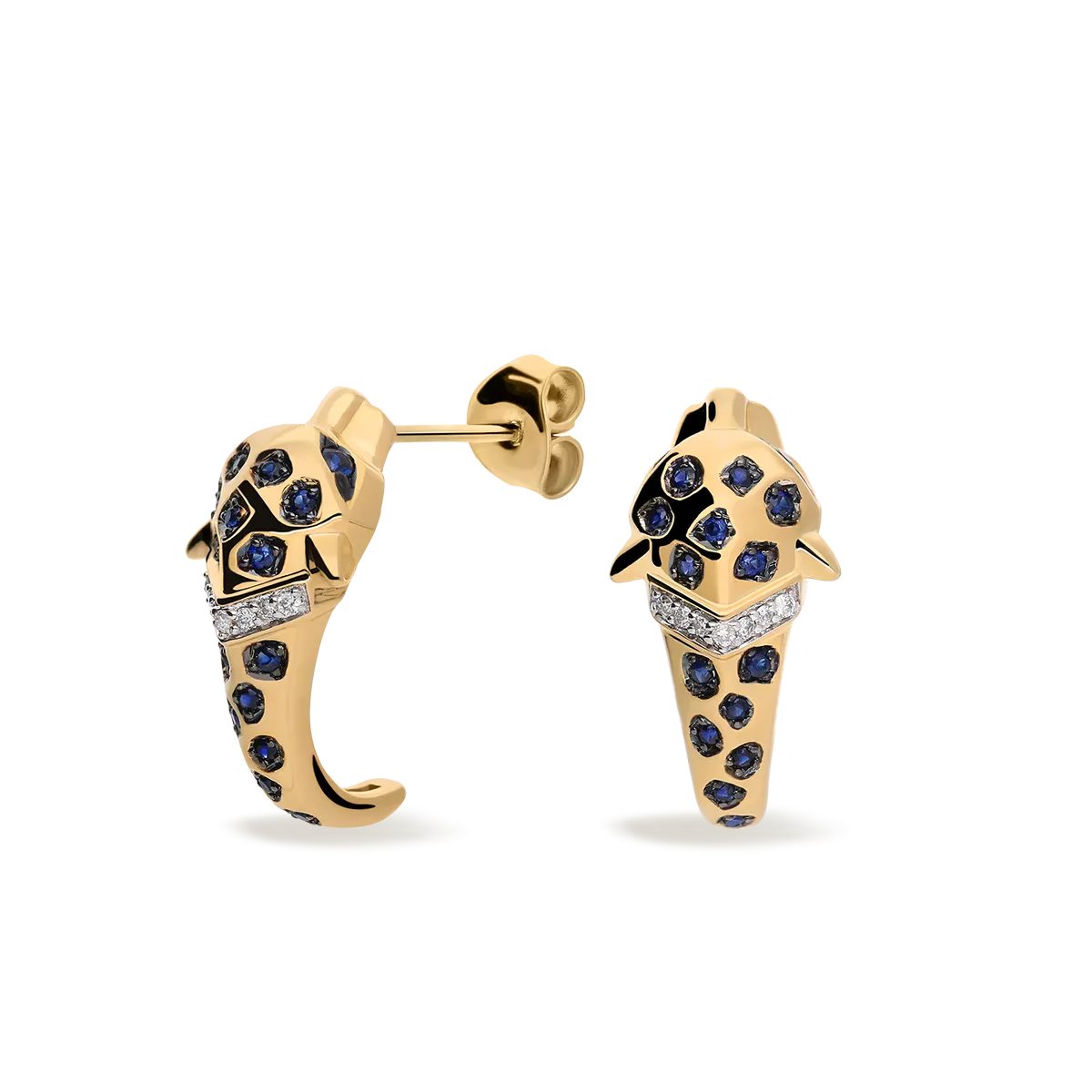 18k gold diamond earrings JAGUAR