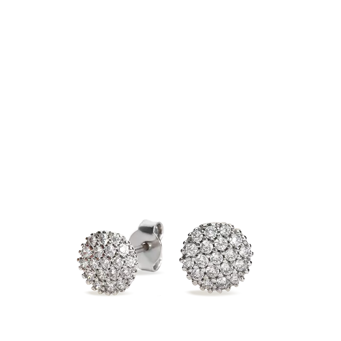 750 white gold earrings