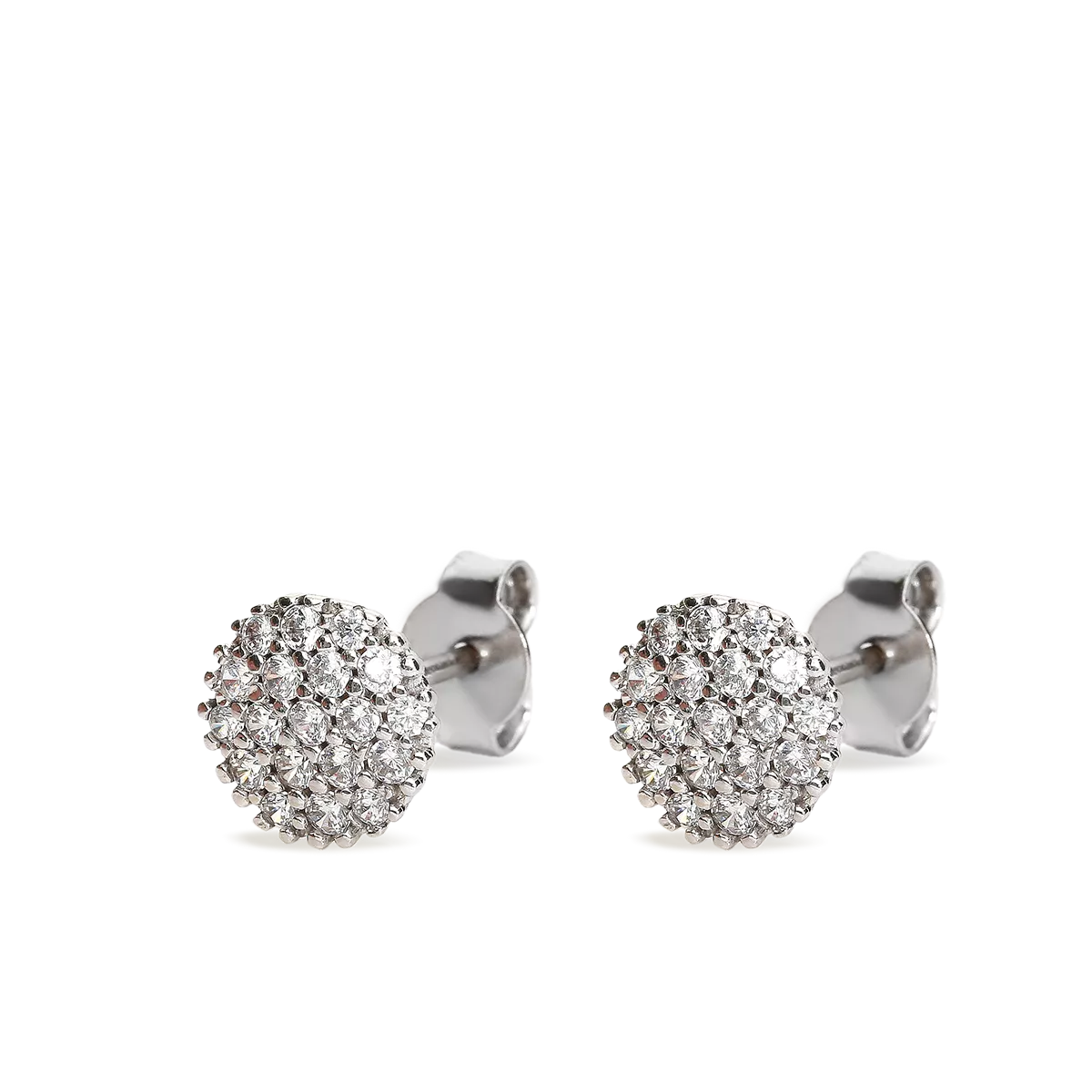 750 white gold earrings